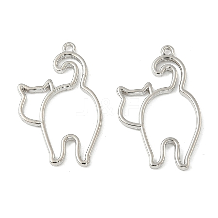 Alloy Open Back Bezel Pendants FIND-L025-02P-1
