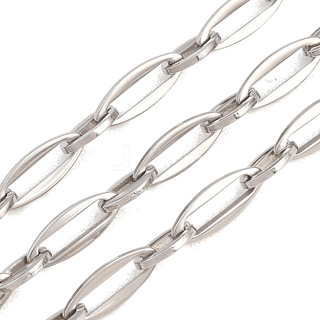 201 Stainless Steel Oval Link Chains CHS-H118-19P-1