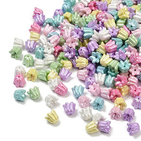 Opaque Acrylic Imitation Pearl Beads OACR-B031-46-1