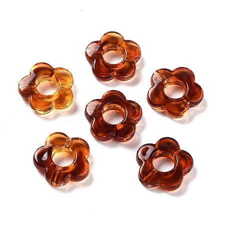 Gradient Color Transparent Acrylic Beads OACR-N137-49A-1