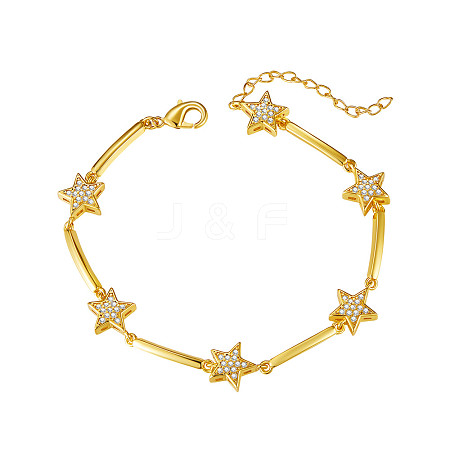 SHEGRACE Brass Link Bracelets JB004A-X-1