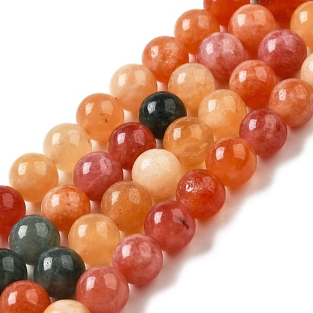 Dyed Natural Malaysia Jade Beads Strands G-G021-02B-21-1