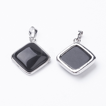 Natura Black Agate Pendants G-E420-01P-1