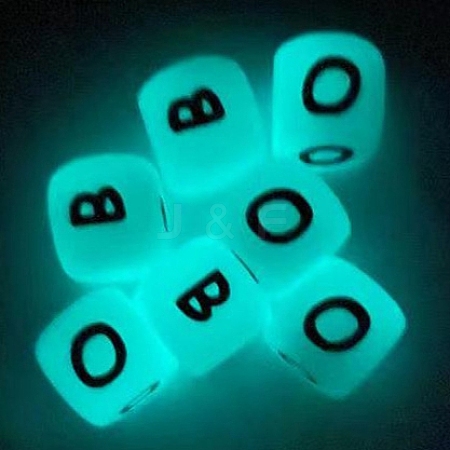 Cube Luminous Silicone Beads FIND-SZC0013-141-1