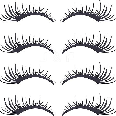 Waterproof PET Eyelashes Decoration Sticker DIY-WH0273-33-1