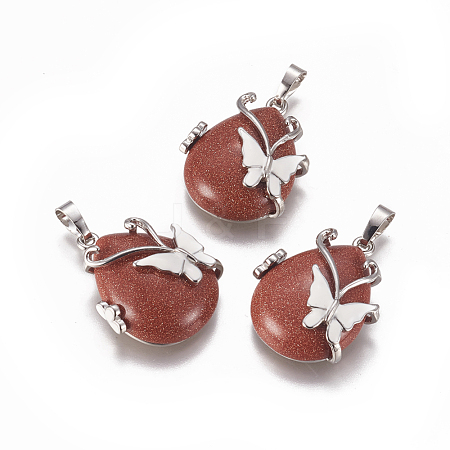 Synthetic Goldstone Pendants G-K296-B02-1