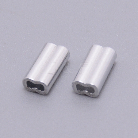 Aluminum Alloy Tube Beads ALUM-WH0165-01A-1