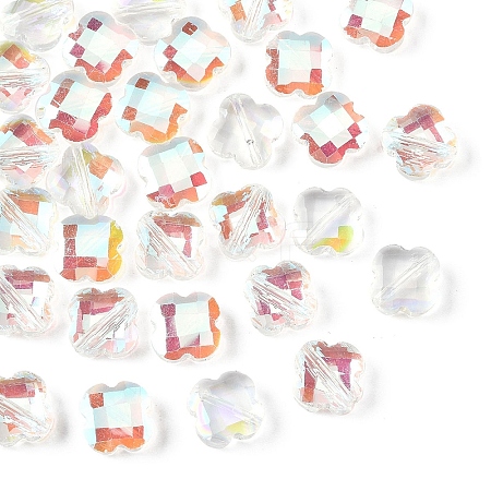 30Pcs Electroplate Glass Beads EGLA-YW0006-16B-1