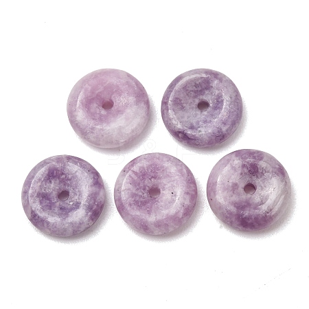Natural Amethyst Peace Donut Pendants GG-CBA04F4-02B-1
