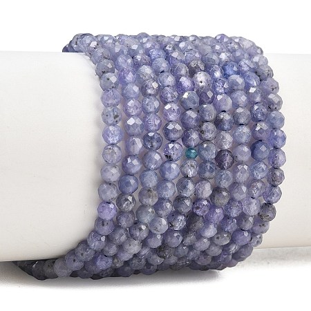 Natural Tanzanite Beads Strands G-S361-3mm-008-1