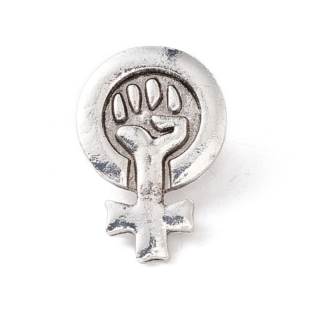 Alloy Fist Lapel Pin Brooch for Backpack Clothes JEWB-E016-17AS-1