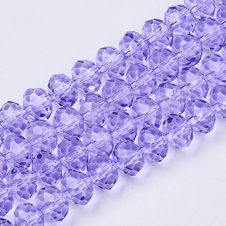 Baking Paint Glass Beads Strands EGLA-Q120-E-B01-1