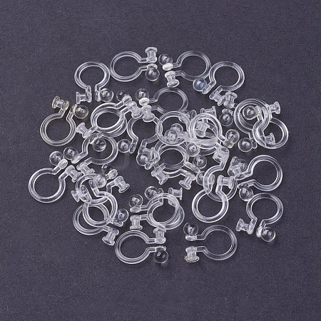 Eco-Friendly Plastic Clip-on Earring Findings KY-P005-02-1