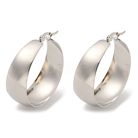 Tarnish Resistant 202 Stainless Steel Hoop Earring EJEW-H003-09P-02-1