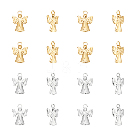 12Pcs 2 Colors Ion Plating(IP) 304 Stainless Steel Pendants STAS-UN0060-94-1