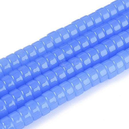 Imitation Jade Glass Beads Strands GLAA-N027-3x6mm-03-1