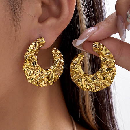 304 Stainless Steel Stud Earrings for Women WGFBDF7-03-1