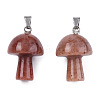 Natural Purple Aventurine Pendants G-N0325-10N-2