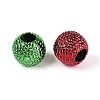 UV Plating Opaque Acrylic European Beads PACR-T017-20M-2