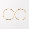 Ion Plating(IP) 304 Stainless Steel Hoop Earrings EJEW-N0016-11G-K-2