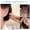 40Pcs 5 Size Crystal Rhinestone Tiny Star Stud Earrings EJEW-TA0001-13-8