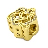 Rack Plating Brass Micro Pave Cubic Zirconia Beads KK-Z081-15-2