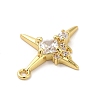 Brass Micro Pave Cubic Zirconia Pendants KK-Q772-04G-3