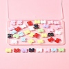 40Pcs UV Plating Opaque Acrylic Beads OACR-FS0002-28-9
