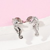Brass Stud Earrings EJEW-R032-04P-1