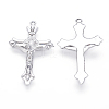 Alloy Crucifix Cross Pendants PALLOY-E400-06S-AAA-1
