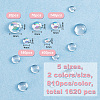 Imitation Dew Transparent Plastic Cabochons TACR-WH0026-01-2