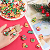 72Pcs 12 Styles Christmas Theme Opaque Resin Cabochons RESI-SC0005-73-3