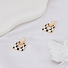 1 Pair Alloy Enamel Dangle Stud Earrings EJEW-LP0001-77B-3