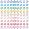 135Pcs 9 Colors Anti-Tarnish Electroplate Glass Beads Strands GLAA-TA0003-61-2