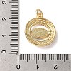 Brass Micro Pave Cubic Zirconia Pendants KK-K385-044G-4