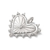 Brass Micro Pave Cubic Zirconia Pendants KK-P294-15P-2