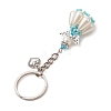 Acrylic Imitation Pearl Keychain KEYC-MZ00030-05-4