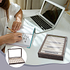8-Slot MDF Covered with PU Leather Pen Organizer Display Cases with Acrylic Window Lid ODIS-WH0086-232A-01-5