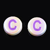 UV Plating Enamel Acrylic Beads PACR-N015-01B-4