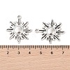 Tibetan Style Alloy Sun Pendants X-TIBEP-S291-12-RS-3