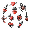 20Pcs 10 Styles Baking Paint Alloy Enamel Pendants ENAM-CJ0007-58-8