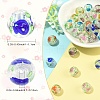 30Pcs 6 Colors Handmade Foil Lampwork Beads FOIL-YW0001-04-3