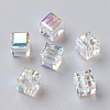 Electroplate Glass Beads RGLA-G015-C01-001AB-1