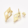 304 Stainless Steel Stud Earring Findings LS-X-STAS-S079-59A-1