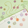 48Pcs 8 Styles Spray Painted 430 Stainless Steel Filigree Pendants STAS-HS0001-56-5