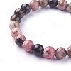 Natural Rhodonite Beads Stretch Bracelets BJEW-F380-01-B16-3