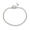Tarnish Resistant 304 Stainless Steel Cable Chain Bracelets BJEW-PH01339-1