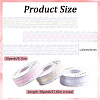 3 Roll 3 Colors Polyester Flower Embroidery Lace Ribbon OCOR-CY0001-37-2
