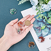 SUNNYCLUE 8Pcs 8 Colors Gemstone Pendants G-SC0002-20P-3