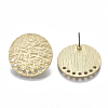 Smooth Surface Alloy Stud Earring Findings PALLOY-T064-02MG-2